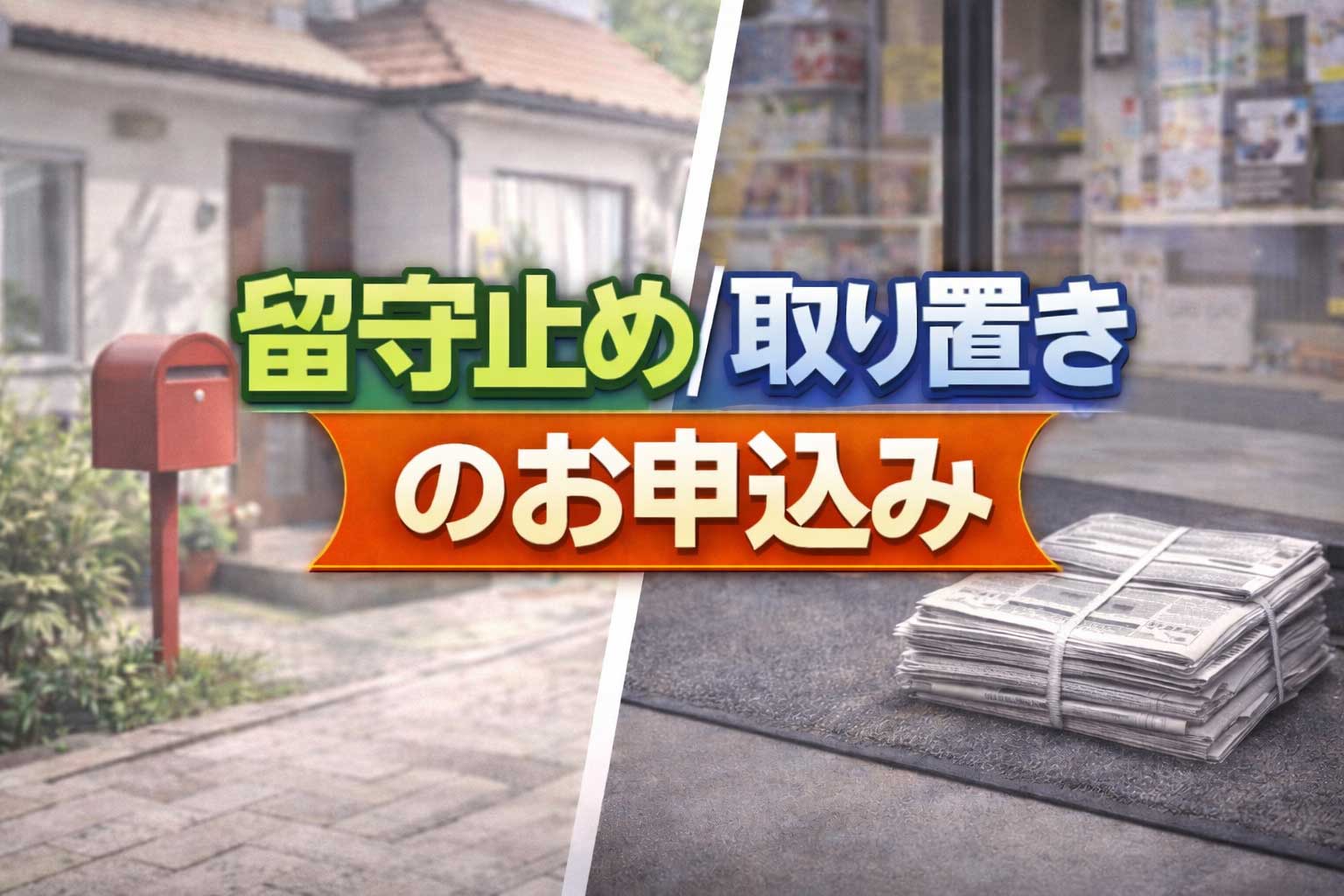 留守止め・取り置き